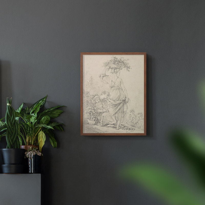 Winston Porter Vintage Sketch LXIX -Framed Print | Wayfair